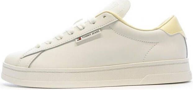 TOMMY JEANS Sneakers TJW COURT SNEAKER met label vrijetijdsschoen lage schoen veterschoen