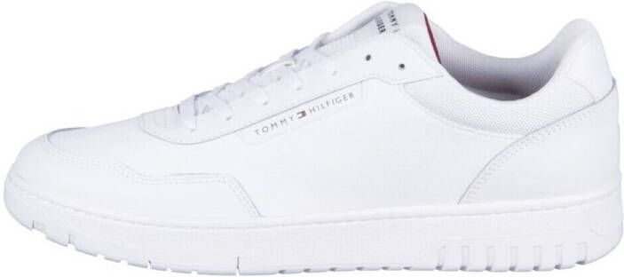 Tommy Hilfiger Witte geperforeerd leren lage sneakers White Heren - Foto 7