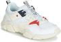 Tommy Hilfiger Sneakers in wit voor Dames WMN Chunky Mixed Textile Trainer - Thumbnail 5