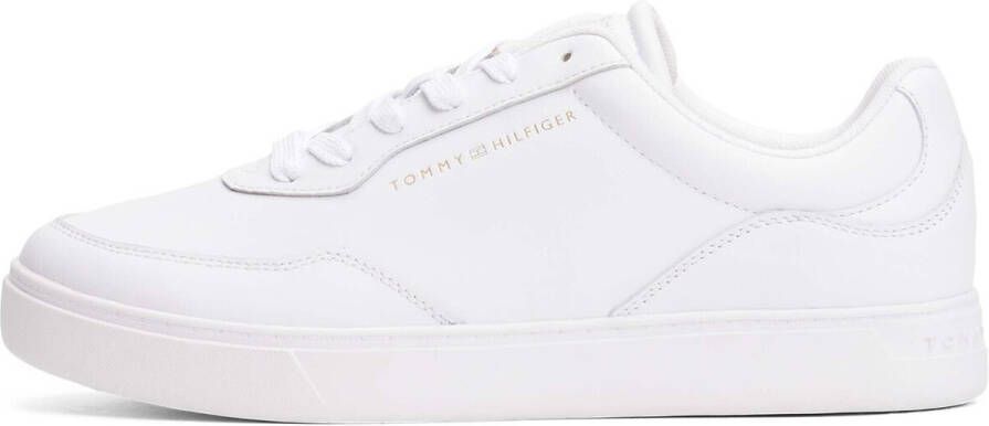 Tommy Hilfiger Plateausneakers CASUAL CUPSOLE SNEAKER vrijetijdsschoen halfhoge schoen veterschoen met goudkleurig logo - Foto 3