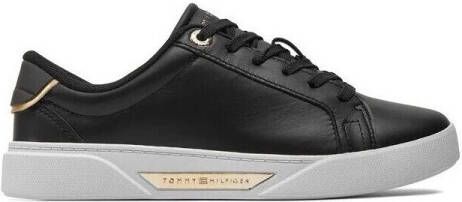 Tommy Hilfiger Plateausneakers CHIC HW COURT SNEAKER met goudkleurige details vrijetijdsschoen lage schoen veterschoen - Foto 2