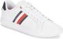 Tommy Hilfiger Sneakers ESSENTIAL LEATHER CUPSOLE met typische strepen vrijetijdsschoen lage schoen veterschoen - Thumbnail 4