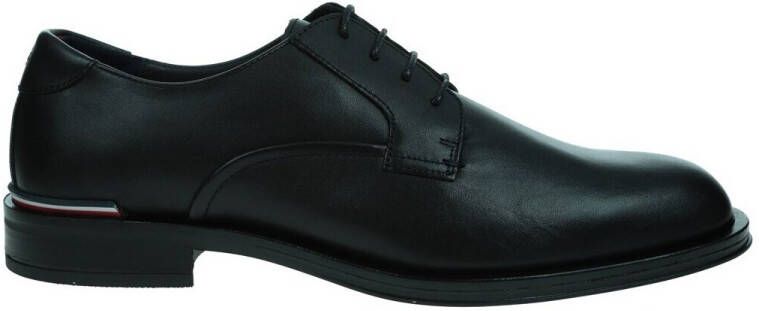 Tommy Hilfiger Veterschoenen CORE RWB HILFIGER LTH SHOE in smalle vorm vrijetijdsschoen lage schoen veterschoen