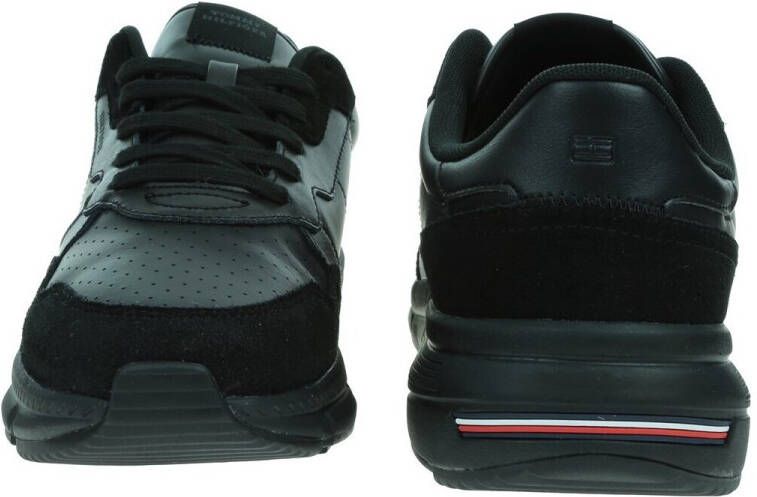 Tommy Hilfiger Sneakers met sleehak FASTON LTH MIX vrijetijdsschoen veterschoen lage schoen met gevoerde schacht