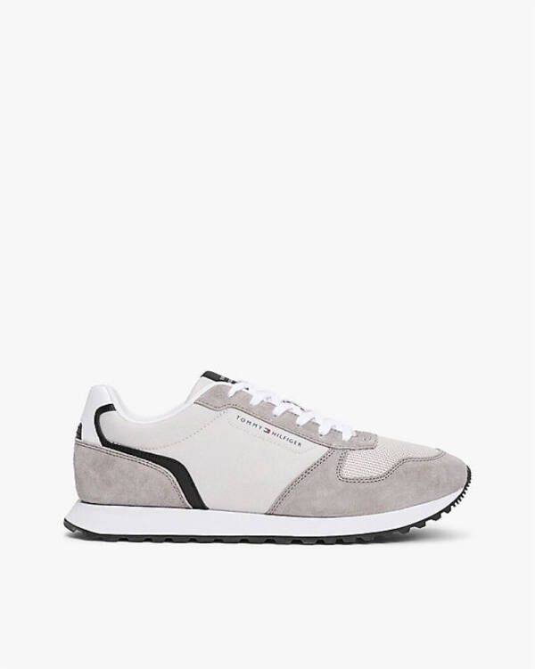 Tommy Hilfiger Plateausneakers NEW RUNNER EVA MIX vrijetijdsschoen lage schoen veterschoen met contrastafwerkingen