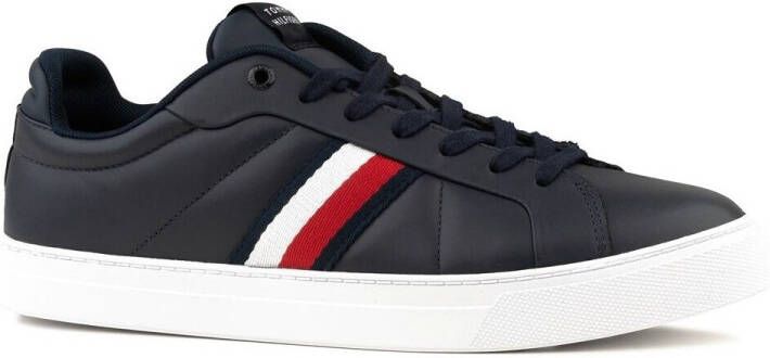 Tommy Hilfiger Sneakers ICON COURT LTH STRIPES veterschoenen vrijetijdsschoen lage schoen met gewatteerde schaprand - Foto 6