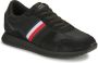 Tommy Hilfiger Zwarte Runner Sneakers Logo Print Ronde Neus - Thumbnail 2