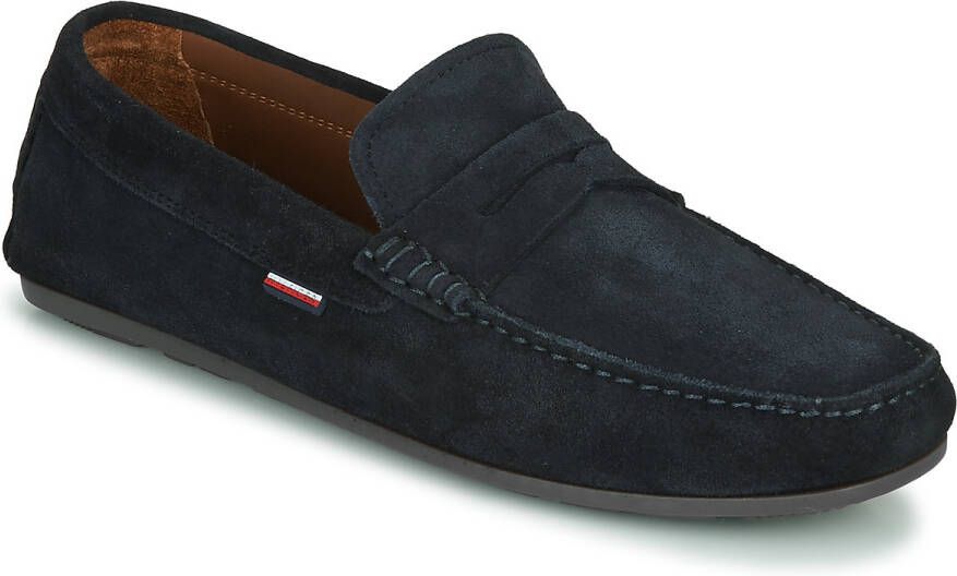 Tommy Hilfiger NU 21% KORTING Instappers CLASSIC SUEDE PENNY LOAFER met siertrensje - Foto 4