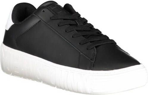 TOMMY JEANS Plateausneakers LEATHER OUTSOLE met contrastafwerking vrijetijdsschoen halve schoen veterschoen - Foto 4