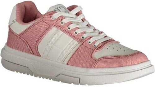 Tommy Hilfiger Sportieve Vetersneakers Roze Contrast Logo Pink Dames - Foto 3