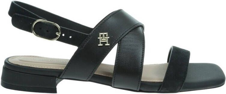 Tommy Hilfiger Leren sandalen met TH-monogram