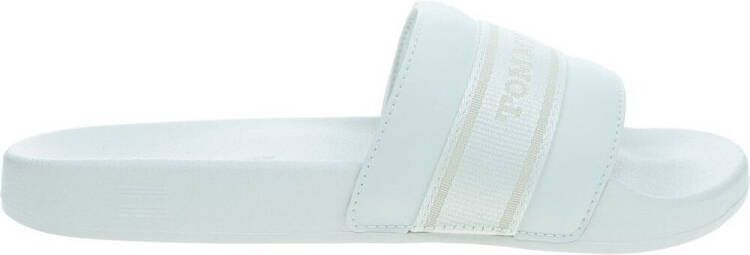 Tommy Hilfiger Slippers HILFIGER POOLSIDE WITH WEBBING plateau zomer-mode comfort-schoen flats met textielband - Foto 2