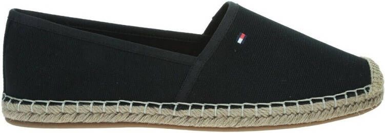 Tommy Hilfiger Espadrilles FLAG CANVAS ESPADRILLE slippers flats comfortabele schoen met bamboe bekleding en decoratieve naden