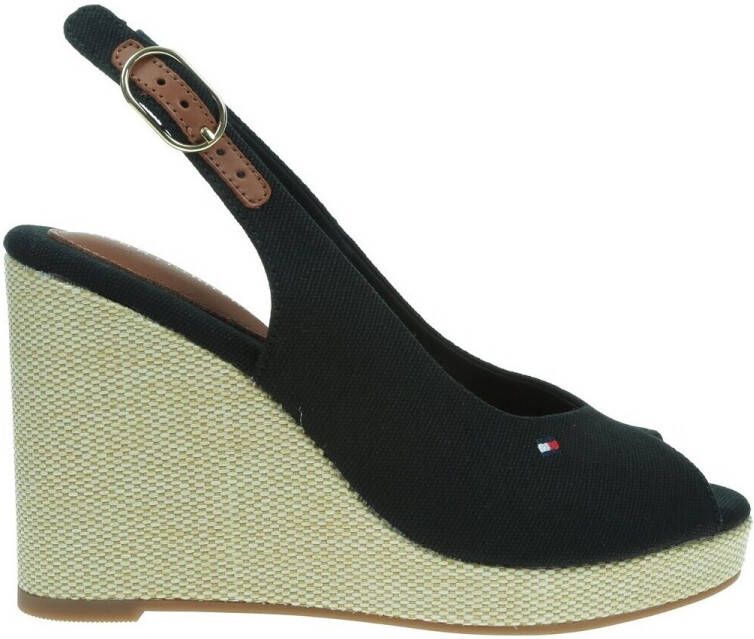 Tommy Hilfiger Highheel sandaaltjes FLAG HIGH WEDGE ESPAD SLINGBACK - Foto 2