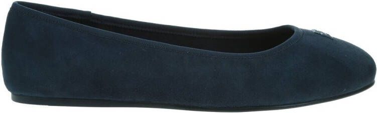 Tommy Hilfiger Ballerina's TH HARDWARE SUEDE BALLERINA flats zakelijke schoen comfortschoen instapschoen met th-logo