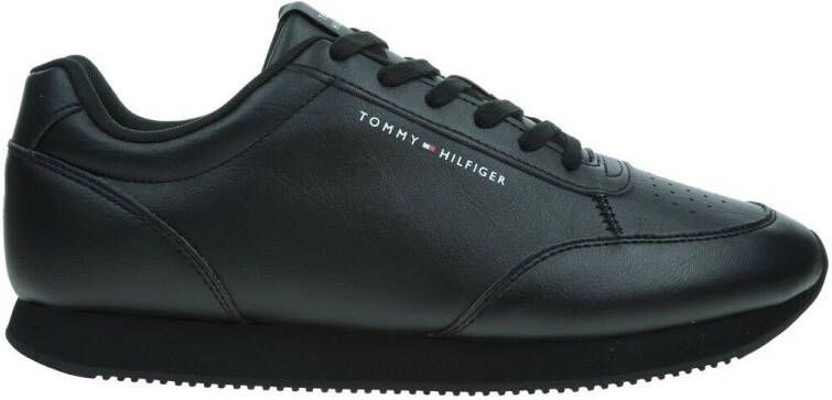 Tommy Hilfiger Sneakers LO RUNNER PU MIX vrijetijdsschoen halfschoen veterschoen met gepolsterde schacht