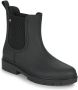 Tommy Hilfiger Zwarte Enkellaars met Textielpanelen Black Dames - Thumbnail 3