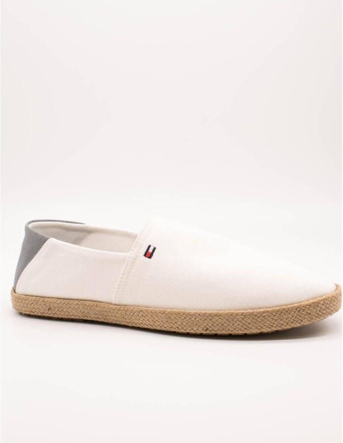 Tommy Hilfiger Instappers HILFIGER ESPADRILLE CORE TEXTILE instapschoen espadrilles zomerschoen contrastaccent op de hiel