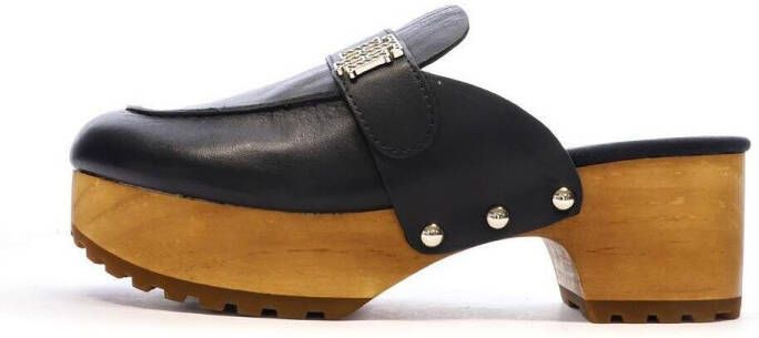 Tommy Hilfiger Clogs TH HARDWARE MID HEEL CLOG met glanzende studs