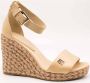 Tommy Hilfiger Beige Sleehak Sandalen met Zilveren Details Beige Dames - Thumbnail 3