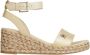 Tommy Hilfiger Beige Sleehak Sandalen met Zilveren Details Beige Dames - Thumbnail 36