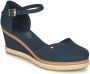 Tommy Hilfiger Dames Marineblauwe Basis Gesloten Teen Mid Wedge Blue Dames - Thumbnail 2