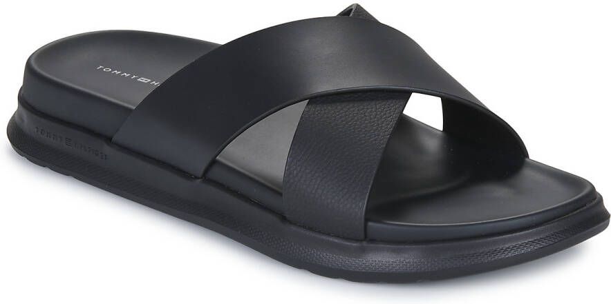 Tommy Hilfiger Slippers D DENSITY HILFIGER LTH CC SAND zomerschoen instapschoen flats in smalle vorm
