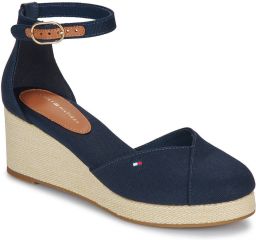 Tommy Hilfiger Sandalen met sleehak FLAG CLOSED TOE MID WEDGE ESPAD