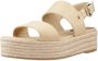 TOMMY HILFIGER Espadrilles Dames Mid Wedge Sandal Maat: 39 Materiaal: Katoen Kleur: Beige - Thumbnail 4