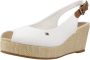 Tommy Hilfiger Sandaaltjes ICONIC ELBA SLING BACK WEDGE zomerschoen sandaal keilhak met jute bekleding - Thumbnail 14