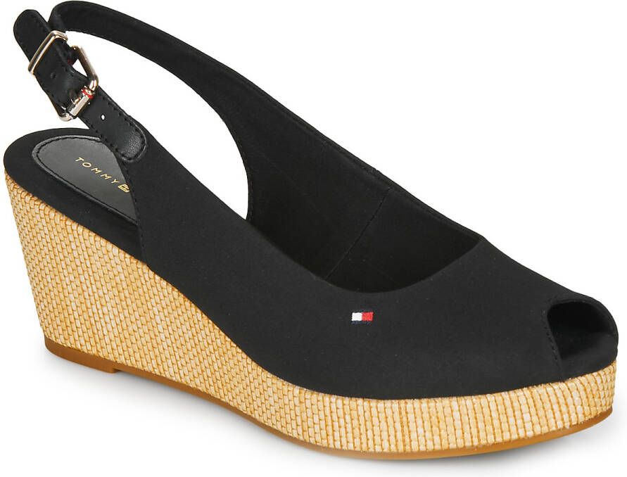 Tommy Hilfiger Iconic Elba Sling Back Wedge Sandalen Zwart Vrouw - Foto 6