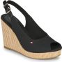 Tommy Hilfiger Sleehaksandaaltjes ICONIC ELENA SLING BACK WEDGE zomerschoen sandaal keilhak met verstelbare gesp - Thumbnail 57