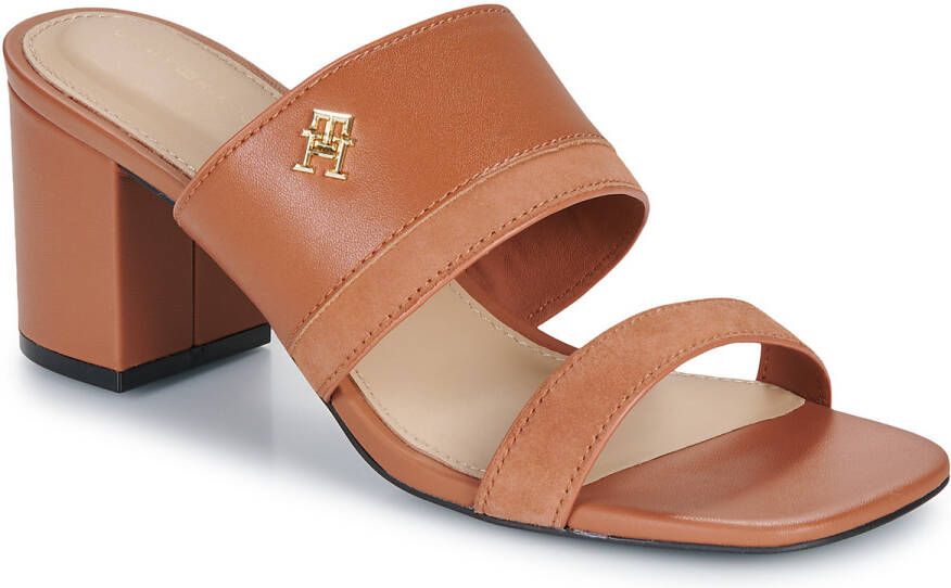 Tommy Hilfiger Sandalen LEATHER SUEDE BLOCK HEEL MULE
