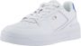 Tommy Hilfiger Sportieve Vetersneakers Wit Contrastdetails White - Thumbnail 3