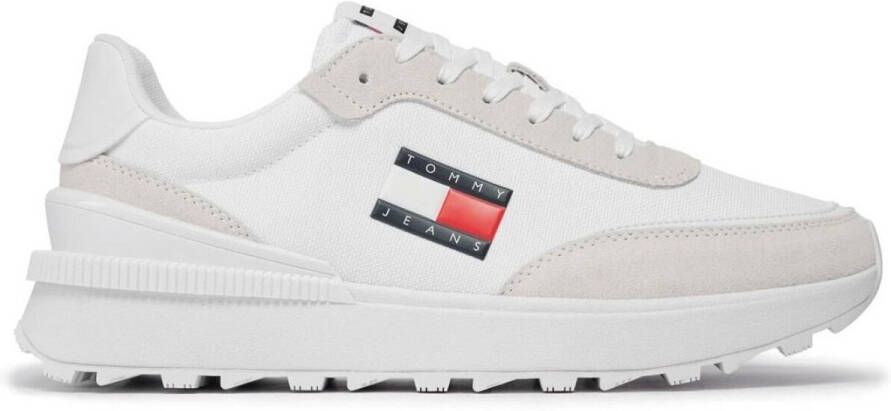 TOMMY JEANS Sneakers met sleehak TJW TECH RUNNER ESS vrijetijdsschoen veterschoen lage schoen met contrastaccenten - Foto 6