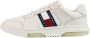 Tommy Hilfiger Sportieve witte vetersneakers met contrastdetails en logoprint White Heren - Thumbnail 2