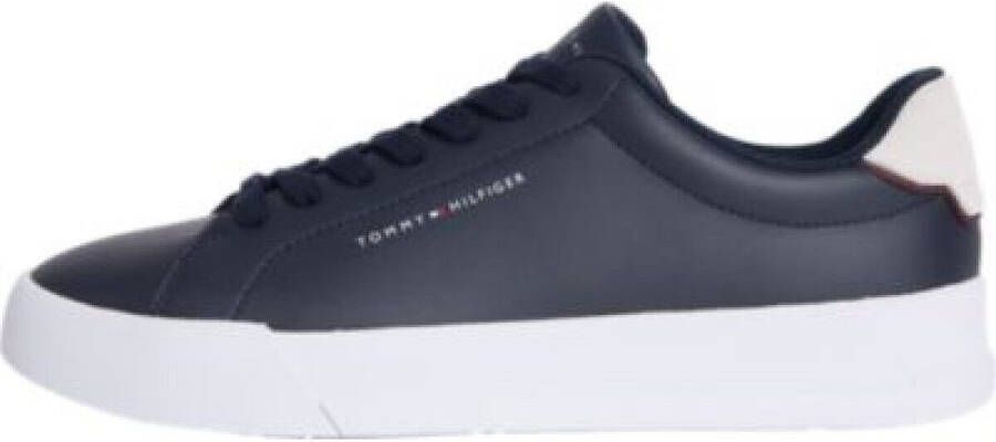 Tommy Hilfiger Sneakers TH COURT LTH DETAIL ESS vrijetijdsschoen lage schoen veterschoen met zijlijk logo-opdruk - Foto 7