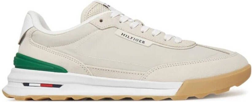 Tommy Hilfiger Sneakers met sleehak RETRO RUNNER SEASONAL vrijetijdsschoen lage schoen veterschoen contrastafwerking aan de hak