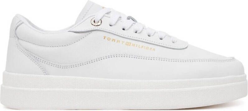 Tommy Hilfiger Plateausneakers MODERN COURT SNEAKER LTHR vrijetijdsschoen lage schoen veterschoen met contrasterend logo - Foto 5
