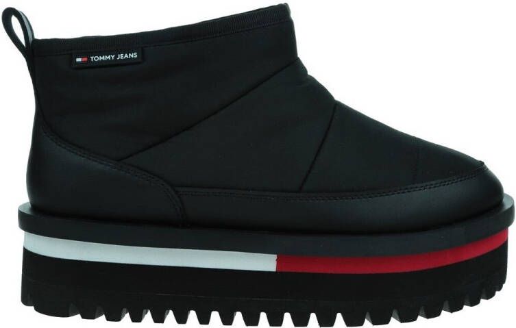 TOMMY JEANS Winterlaarzen TJW NYLON FLATFORM BOOT WL plateau snowboots ankleboots instapschoen met aanhaallus - Foto 3
