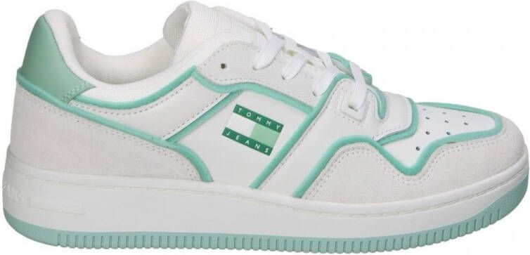 TOMMY JEANS Tjw Retro Basket Foam Edge Sneakers Leren Sneaker Dames Wit