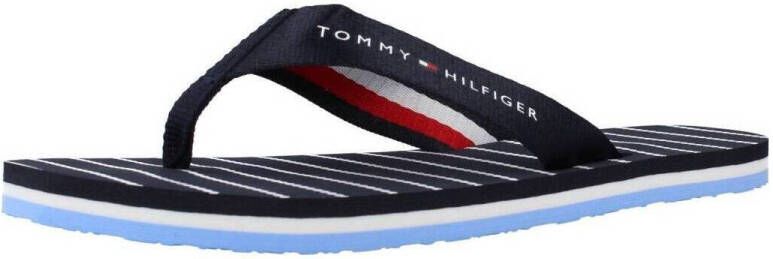Tommy Hilfiger Stijlvolle Touw Detail Flip Flops Black Dames - Foto 5