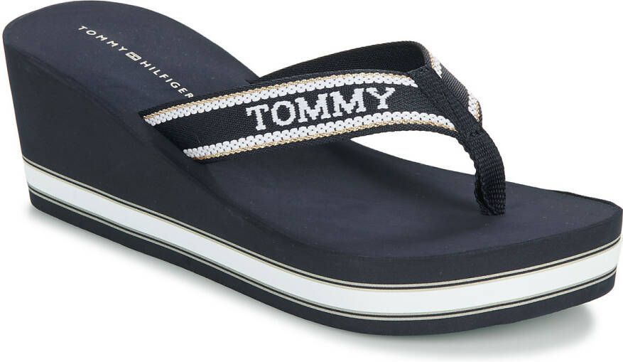 Tommy Hilfiger Teenslippers HILFIGER WEDGE BEACH SANDAL