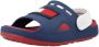 Tommy Hilfiger badslippers met hielbandje blauw Rubber 22 - Thumbnail 3