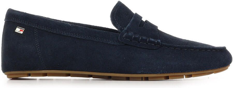 Tommy Hilfiger Instappers FLAG SOFT SUEDE DRIVER LOAFER instapschoen comfortabele schoen moccasin flats met modieuze decoratieve sluiting - Foto 3