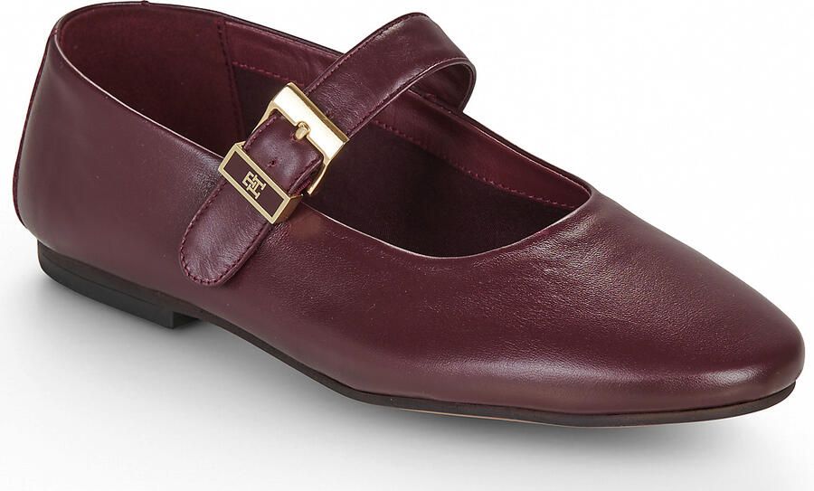 Tommy Hilfiger Ballerina's TH BUCKLE LEATHER BALLERINA