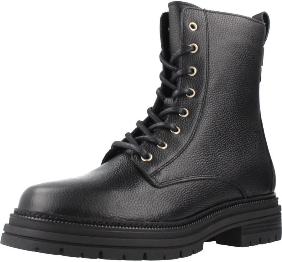 Tommy Hilfiger Enkellaarzen TH PLAQUE PEBBLE LACE BOOT WARM
