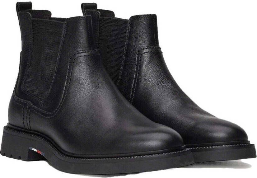 Tommy Hilfiger Zwarte Chelsea Enkellaarzen voor Mannen Black Heren - Foto 3