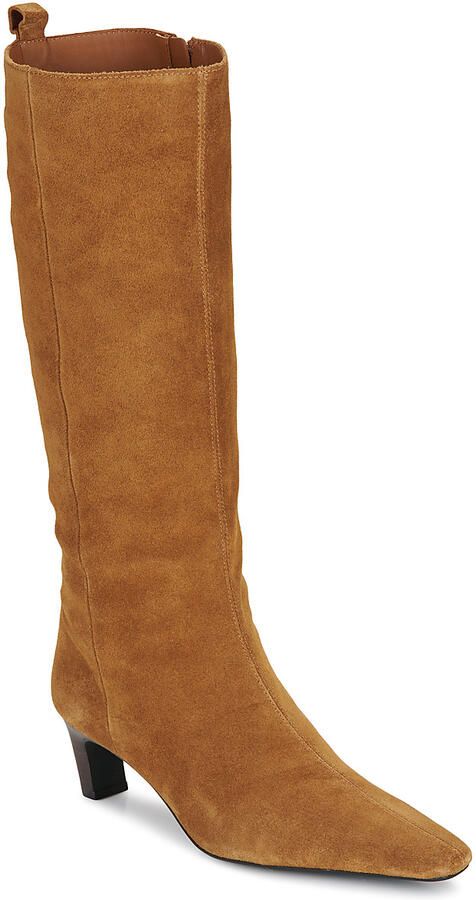 Tommy Hilfiger Laarzen met hakken KITTEN HEEL SUEDE HIGH BOOT
