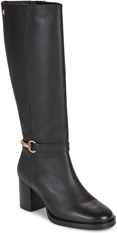 Tommy Hilfiger Laarzen met hakken TH STUD HEEL RIDING KNEE BOOT